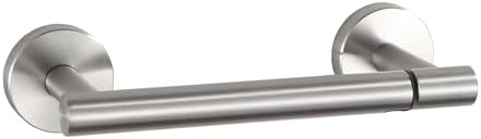 BVL Toilet Paper Holder Brushed Nickel Wall Mount Stainless Steel 304 Large Mega Roll by BVLBath
