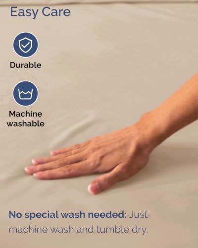 CGK Linens 2 Pack Extra Deep King Fitted Sheets - Cream - Image 6