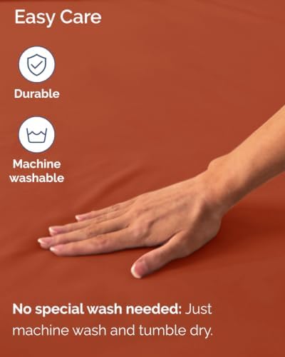 CGK Extra Deep Flex Top Split Head King Fitted Sheet Only - Terracotta - Image 7