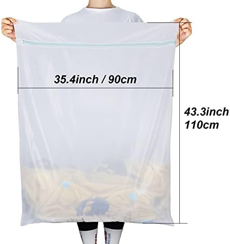 Tenn Well 2Pk 43x35" Extra Large Mesh Laundry Bags Jumbo for Blankets XXXXL - Image 2
