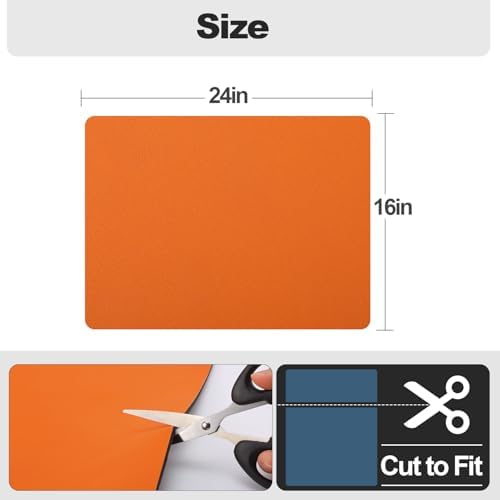 Ecotrim - Dish Drying Mat for Kitchen Counter | Coffee Bar Mat for Countertops | Heat Resistant Drainer Mat with Non-slip Rubber Backed | Hide Stain Kitchen Absorbent Draining Mat | Orange 16"x24" - Image 5
