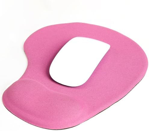 Ergonomic Mouse Pad with Wrist Rest, Gel Wrist Support Mousepad, Pain Relief Laptop Computer Mouse Pad, Non-Slip Mouse Pads for Office & Home (Pink) by JYWYBF
