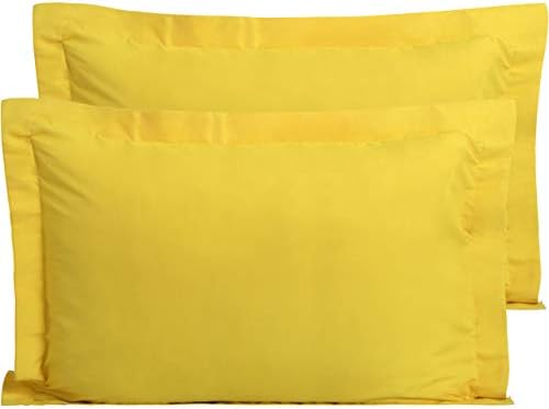 FLXXIE Microfiber King Pillow Shams Set of 2, Yellow by FLXXIE