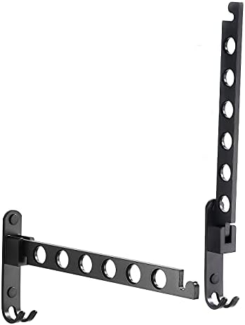 JOOM Wall Mounted Clothes Drying Rack, Black, 2 Pack by JOOM
