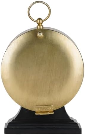 NIKKY HOME Gold Table Clocks, Table Clocks with Silent Non-Ticking Battery Operated for Living Room Bedroom - Image 6