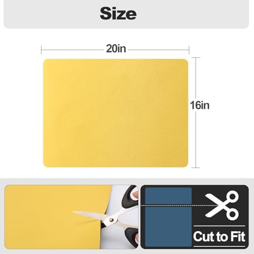 Ecotrim - Dish Drying Mat for Kitchen Counter | Coffee Bar Mat for Countertops | Heat Resistant Drainer Mat with Non-slip Rubber Backed | Hide Stain Kitchen Absorbent Draining Mat | Yellow 16"x20" - Image 5