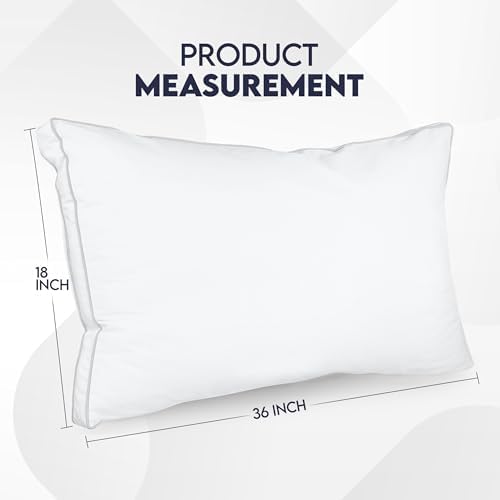 Utopia Bedding Gusset Bed Pillow, Hotel Pillows King Size Set of 2, White - Image 2