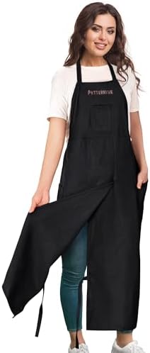 Full Coverage Pottery Apron Split Leg - 100% Cotton Canvas Potter's & Ceramics Aprons with Pockets for Women & Men - Image 3
