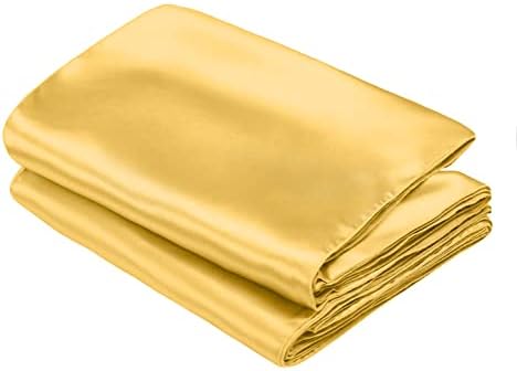 SiinvdaBZX 4 Pcs Gold Satin Table Runner 12 x 108 inches Long - Image 7