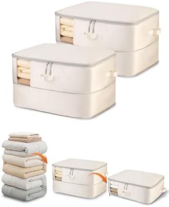 Comforter Storage Bag 2-Pack Self Compression Organizer,22 Gallons by Unknown