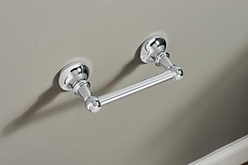 Moen Vale Chrome Double Post Pivoting Toilet Paper Holder, Wall Mounted Toilet Tissue Holder DN4408CH - Image 3