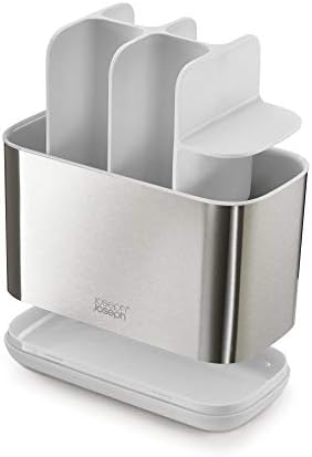 Joseph Joseph EasyStore Stainless-Steel Toothbrush Holder Bathroom Storage Organizer Caddy, Large - Image 5