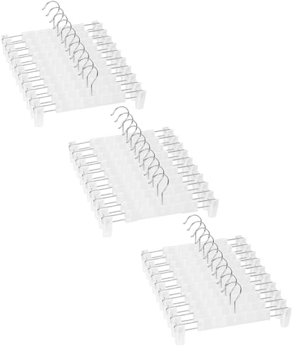 Pants Hangers with Clips, Skirt Hangers, 30 Pack, Translucent by Lamitocs