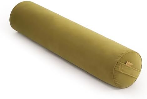 Long Round Body Pillow for Adults, 39.37 x 7.87 in, Golden Yellow by Ailuteie