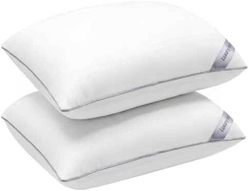 King Size Bed Pillows for Sleeping Set of 2,2 Pack Great Support Luxury Hotel Pillows for Side,Stomach and Back Sleepers(2 Pack) by Higoom