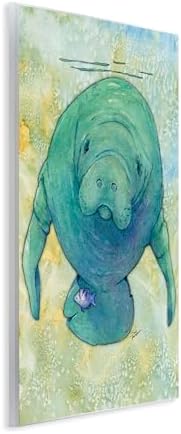 Stupell Industries 'Green Manatee Underwater'| Wall Plaque Art - Image 2