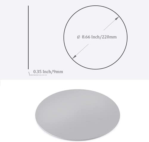 360° Rotation Monitor Swivel Base, Silver Aluminum Alloy Computer Screen Monitor Turntable Stand Flat Panel TV Rotating Swivel Base Mat for iMac,Laptop,Potted Plants,Arts & Crafts and More - Image 6