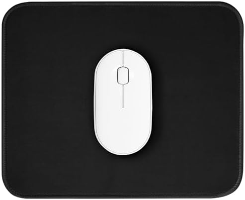 Black Mouse Pad, Nice and Cute Mouse Pad, Splash-Proof Textured 10.2 x 8.2Inch, Stitched Edge Non-Slip Waterproof Rubber Mouse Pad by ZYAOTWQZ