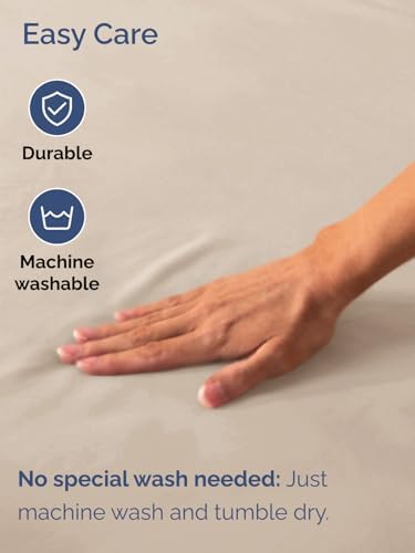CGK Extra Deep Cal King Single Fitted Sheet Only - Wheat - Image 5