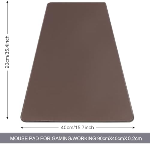 XXL Gaming Mouse Pad 35.4x15.7 Professional Large Mouse Pad & Computer Game Mouse Mat-90x40 Chocolateus - Image 2
