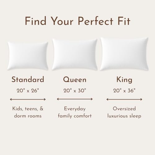 Little Sleepy Head Bed Pillow for Sleeping – Soft & Supportive Hypoallergenic Pillow with Down-Like Fill - Queen Size Pillow 1 Pack, 20x30 - Image 6