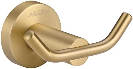 ARCORA Brushed Gold Towel Hooks, SUS 304 Stainless Steel Bathroom Robe Hook by ARCORA