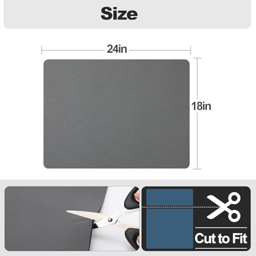 Ecotrim - Dish Drying Mat for Kitchen Counter | Coffee Bar Mat for Countertops | Heat Resistant Drainer Mat with Non-slip Rubber Backed | Hide Stain Kitchen Absorbent Draining Mat | Dark Grey 18"x24" - Image 5