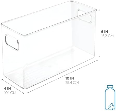 iDesign Slim Storage Bin, Tall Narrow - Image 2