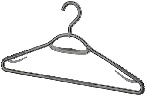 Whitmor Slim Sure-Grip Hangers with Swivel Hook - White and Gray - Set of 20 - Image 6