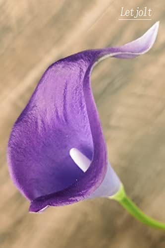 Letjolt Calla Lily Artificial Flowers 12Pcs Purple Realistic Bouquet - Image 4