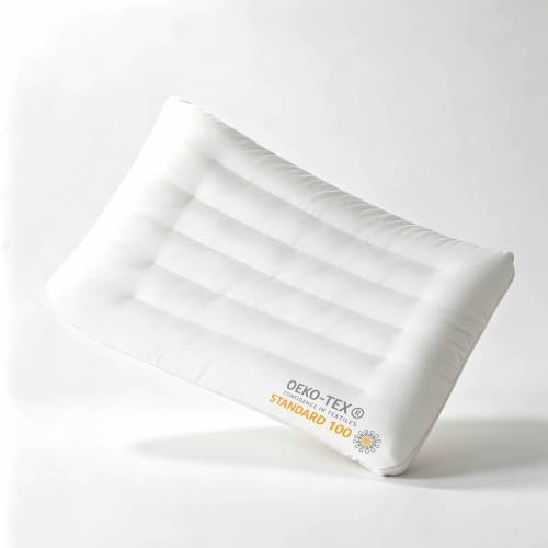 Ultra Flat Thin Pillow for Sleeping 2.5 inch Height Low Profile Slim Soft Bed Pillow for Stomach Back Sleepers King Size 18"x36" Hypoallergenic Skin Friendly Machine Washable by iFaon