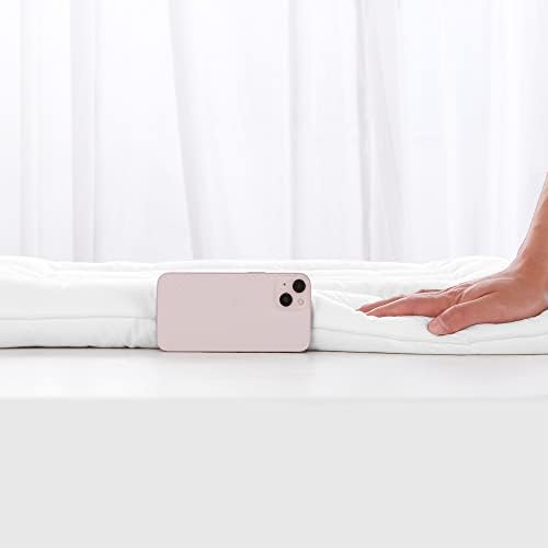 HOMBYS Slim Body Pillow for Adult Extra Large Thin Stomach Sleeper Bed Pillows for Sleeping with Cotton Cover-Ultra Thin Low Profile, White - Image 3