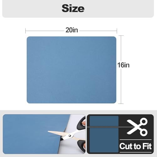 Ecotrim - Dish Drying Mat for Kitchen Counter | Coffee Bar Mat for Countertops | Heat Resistant Drainer Mat with Non-slip Rubber Backed | Hide Stain Kitchen Absorbent Draining Mat | Blue 16"x20" - Image 5