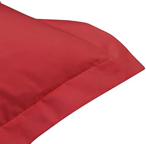 FLXXIE Microfiber King Pillow Shams Set of 2, Wine Red - Image 5