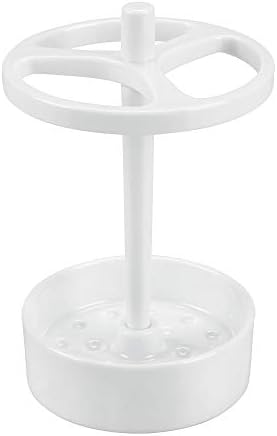 iDesign - 19814 Franklin BPA-Free Plastic XL Toothbrush Stand, 3.75" x 3.75" x 5.75", White - Image 4