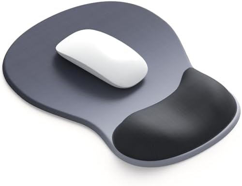 ErgoComfort Gel Wrist Rest Mouse Pad-Ergonomic Office Mousepad with Wrist Support-Non-Slip, Design Desk Accessories Mat for Home&Game Decor (05Midnight Wave) by DEMONCHEST