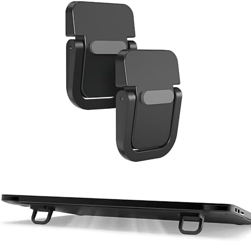Portable Laptop Stand Zinc Alloy Anti-Slip Keyboard Riser Suitable for 10-17 Inches Laptops, Black by BLARYETI