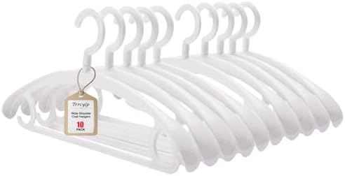 Heavy Duty Coat Hangers Swivel Wide Winter Jacket Hanger White by trrcylp