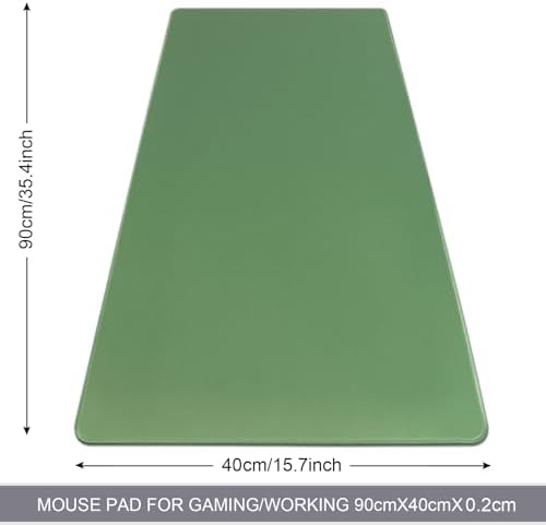 XXL Gaming Mouse Pad 35.4x15.7 Professional Large Mouse Pad & Computer Game Mouse Mat-90x40 Olivegreenus - Image 2