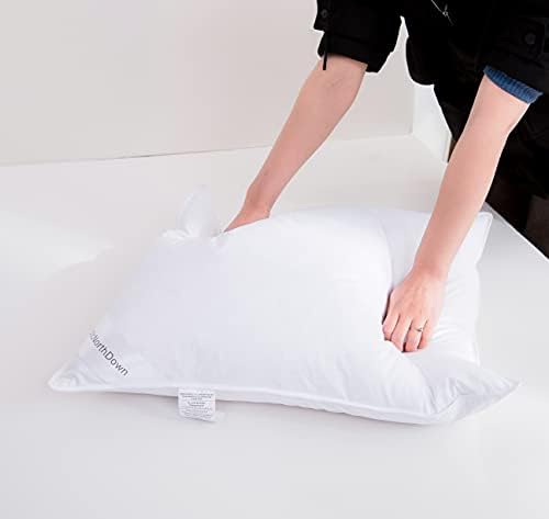 Luxury Goose Down Feather Pillows Standard Size One Pack White Pillow Bedding Soft - Image 5