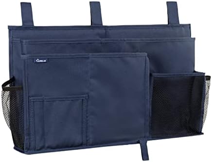 Surblue Caddy Hanging Organizer Bedside Storage Bag for Bunk and Hospital Beds, Blue, L by SURBLUE