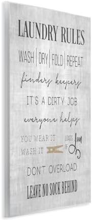 Stupell Industries 'Laundry Room Rules Family List'| Wall Plaque Art - Image 2