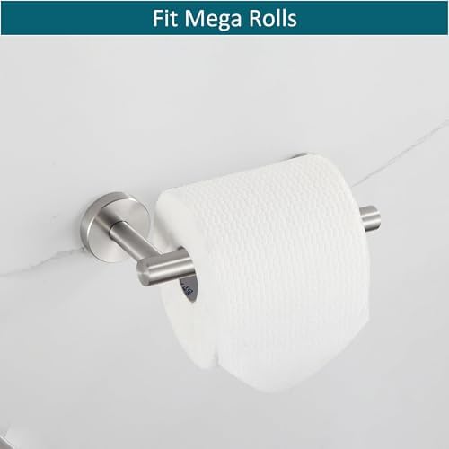 BVL Toilet Paper Holder Brushed Nickel Wall Mount Stainless Steel 304 Large Mega Roll - Image 4