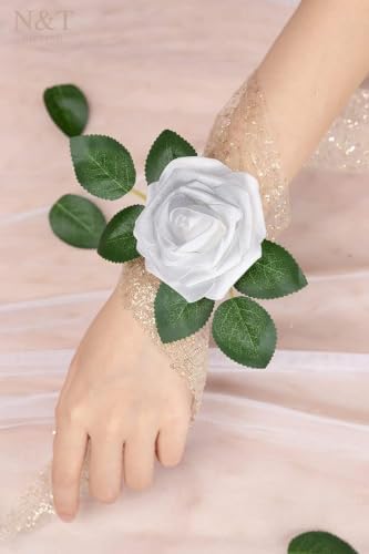 Artificial Flowers Real Touch Fake Rose Flowers with Stem Decorations,50Pcs - Image 6