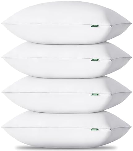 HIMEET Pillows Queen Size Set of 4, Luxury Fluffy Bed Pillows for Sleeping 4 Pack, Soft and Supportive Bed Pillow with Down Alternative Filling for Side and Back Sleepers (18"x28") by Unknown
