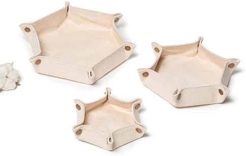 Canvas Storage Tray Key Tray Catchall Tray Stylish and Practical Organizer - Image 5