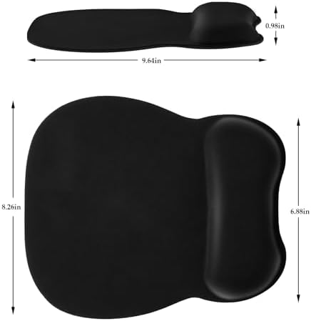 EooCoo Ergonomic Mouse Pad with Wrist Rest, Memory Foam Support Mousepad - Image 5
