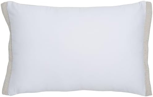 SAFAVIEH Home Collection - Pyper 15" x 23" Lumbar Pillow with Insert, Ivory Poly Boucle & Linen Decorative Accent Cushion (PLS9004B-1523) - Image 7