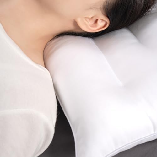 Pozino Flat Thin Pillows for Sleeping - Standard Size 1 Pack Slim Bed Pillows for Side Back Stomach Sleepers,2.5 inch Height Ultra Low Pillows,Down Alternative Filling - Image 5