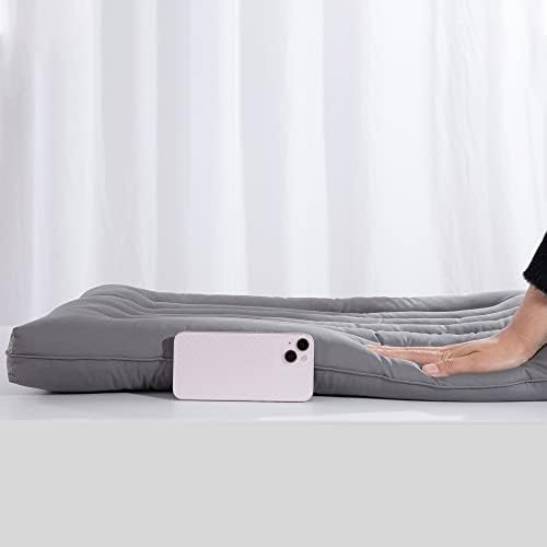 HOMBYS Ultra Thin Flat Pillow for Sleeping, Thin Pillow for Back Sleeper, Supportive Stomach Sleeping Pillow, Slim Bed Pillow, Machine Washable-Standard Size 18x26, Grey - Image 3